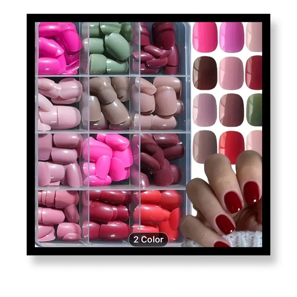 🆕 (In package) 288 Piece Colorful Nail Set